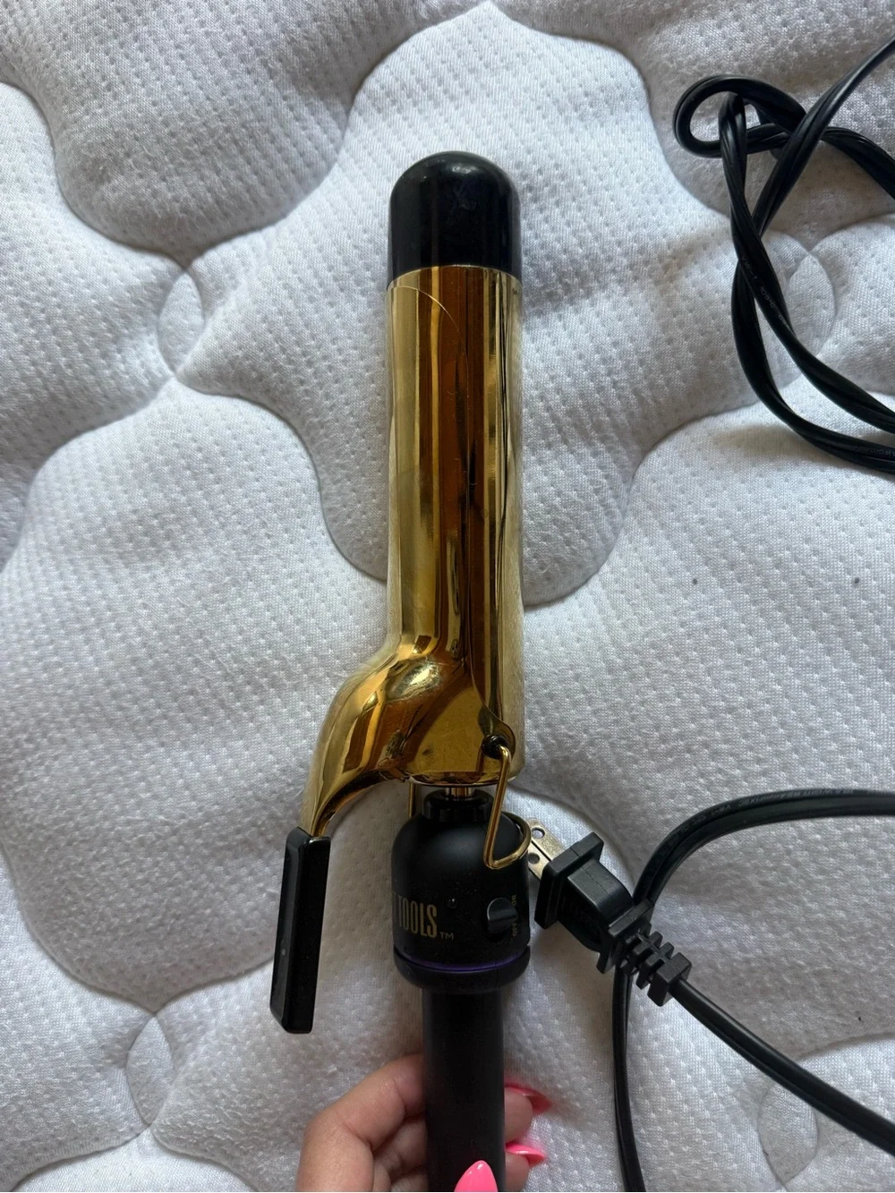 Hot Tools 1.25” Curling Wand with Clamp - Professional Heat Styling